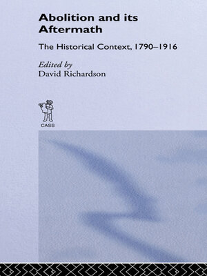 cover image of Abolition and Its Aftermath